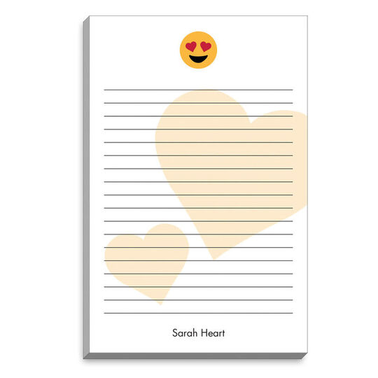 Emoji Heart Eyes Double Heart  Notepads